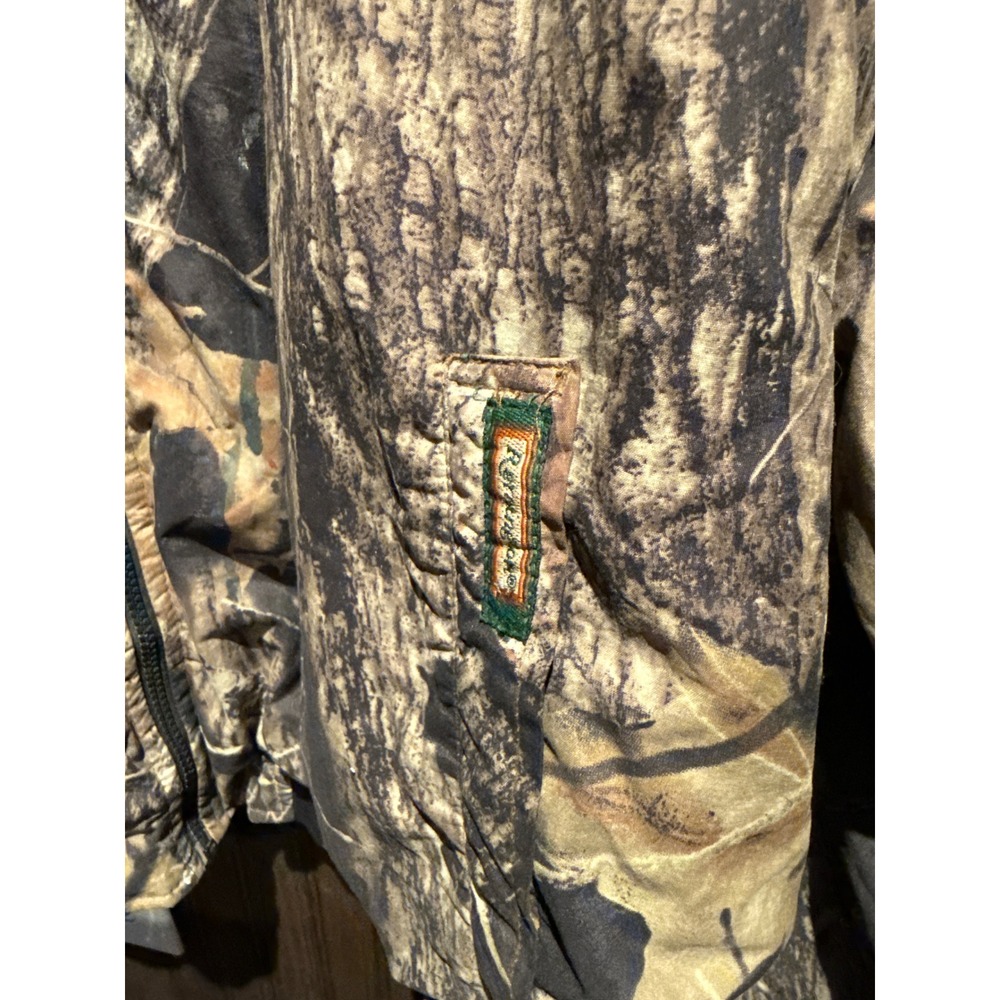 Vintage Walls Reversible Camo Bomber Jacket Realtree Olive Drab Mens XL 27x27 - Picture 3 of 3